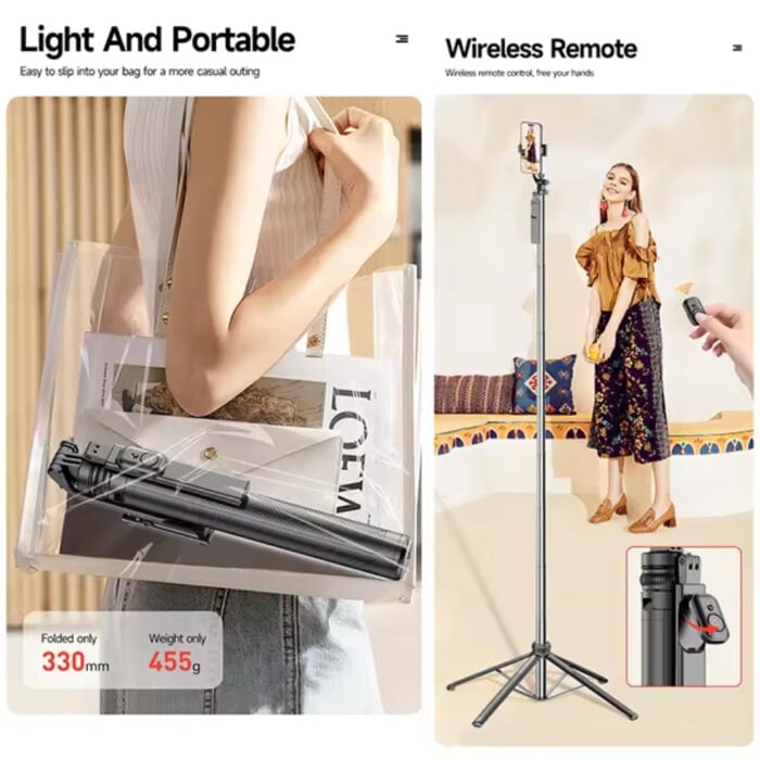 Selfiestick Bg Hsu C19 Selfiestick Tripod 002 - Триподи