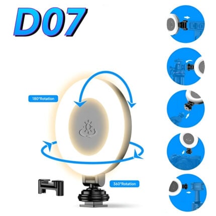 Selfiestick Bg Hsu D07 Led Ring Light 48 Led 360 Rotation 0 - Мултимедия & Съдържание