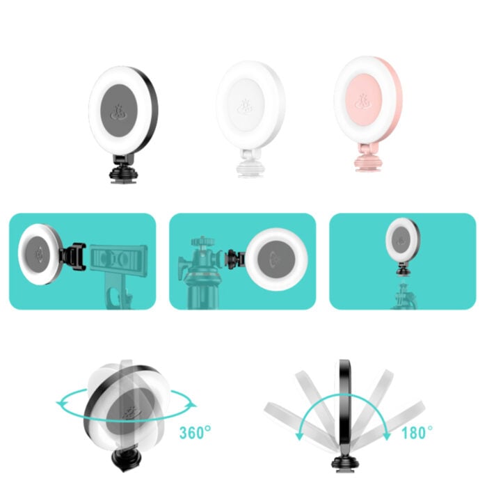 Selfiestick Bg Hsu D07 Led Ring Light 48 Led 360 Rotation 08 - Мултимедия & Съдържание