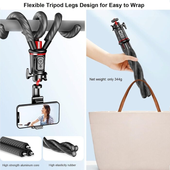 Selfiestick Bg Hsu Flexible Portable Tripod C03 001 - Триподи