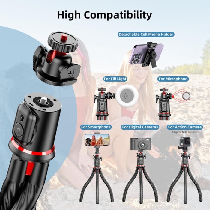 Selfiestick Bg Hsu Flexible Portable Tripod C03 005 - Триподи