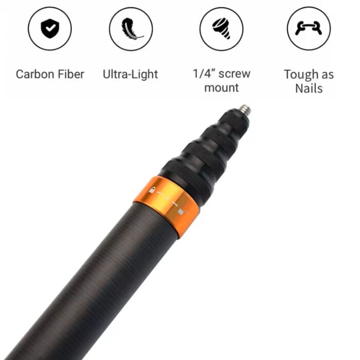 Selfiestick Bg Invisible Selfie Stick For Insta360 3m Long Carbon Fiber 04 - SmartDeal