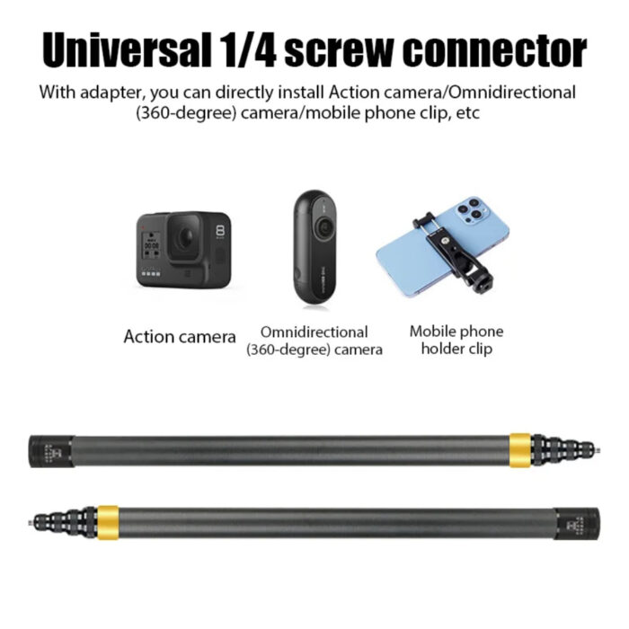 Selfiestick Bg Invisible Selfie Stick For Insta360 3m Long Carbon Fiber 08 - SmartDeal