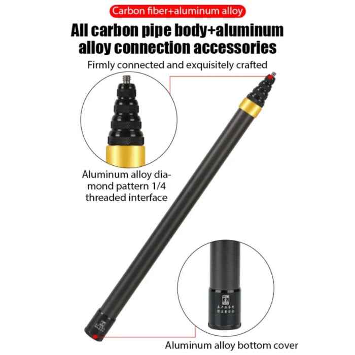 Selfiestick Bg Invisible Selfie Stick For Insta360 3m Long Carbon Fiber 1 - SmartDeal
