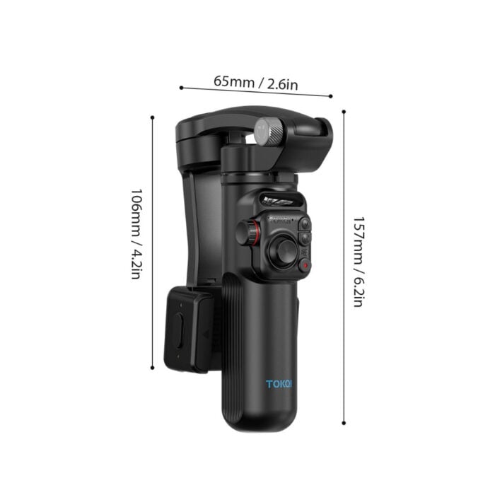 Selfiestick Bg Tokqi M02 Selfie Gimbal Stabilizer 05 - Мултимедия & Съдържание
