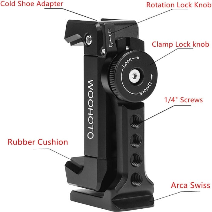 Woohoto Jl1618 Metal Tripod Phone Holder 02 - Аксесоари за фотография